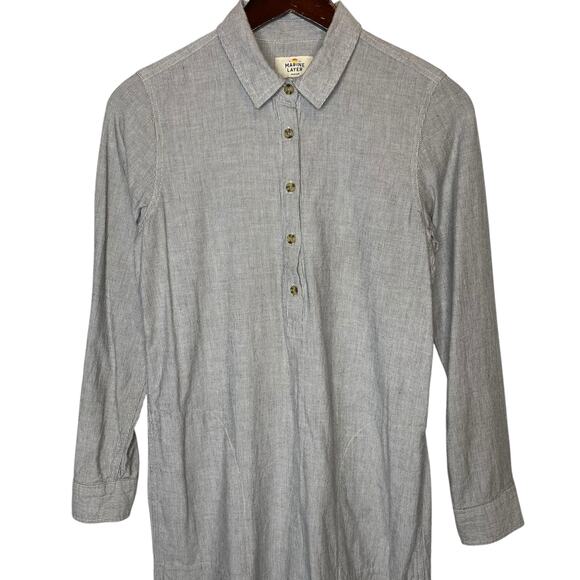 Marine Layer Kiki Popover Stripe Dress size Medium - Picture 3 of 6
